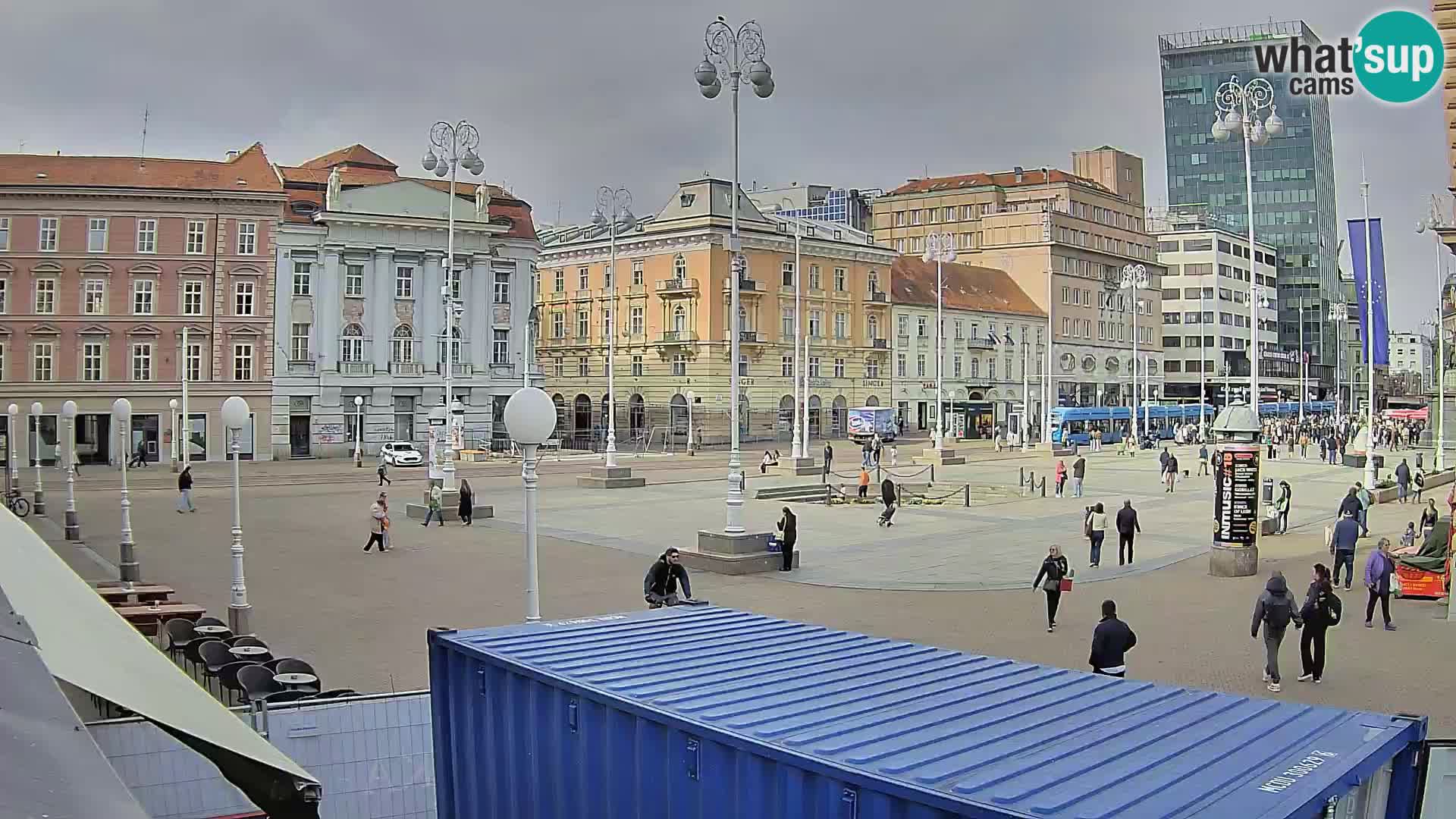 Zagreb web kamera trg Bana Jelačića