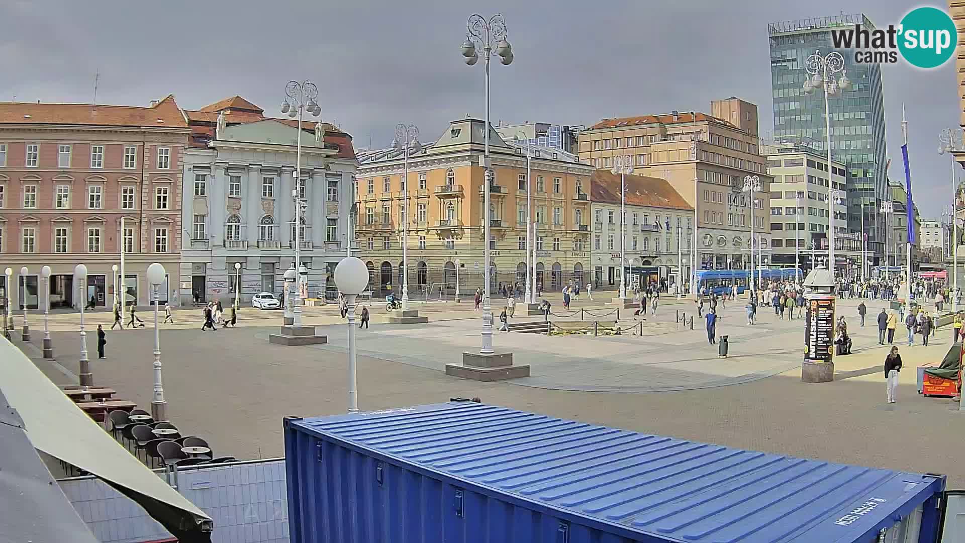 Zagreb web kamera trg Bana Jelačića