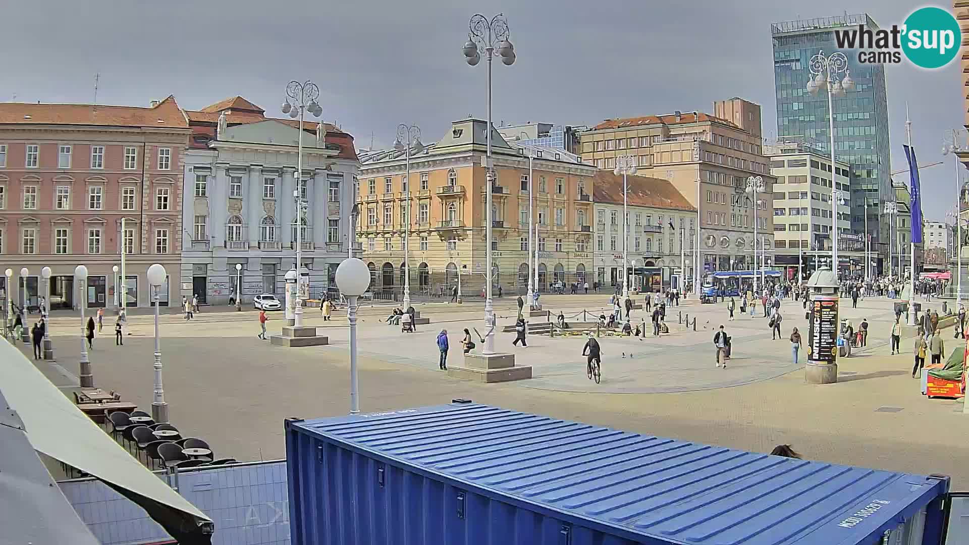Zagreb camera en vivo plaza Bana Jelačić