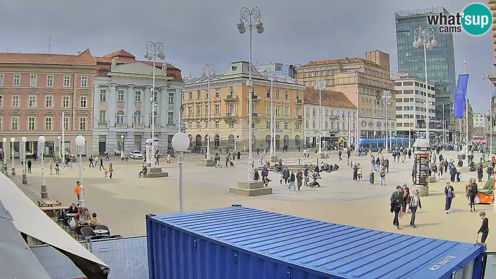 Zagreb web kamera trg Bana Jelačića