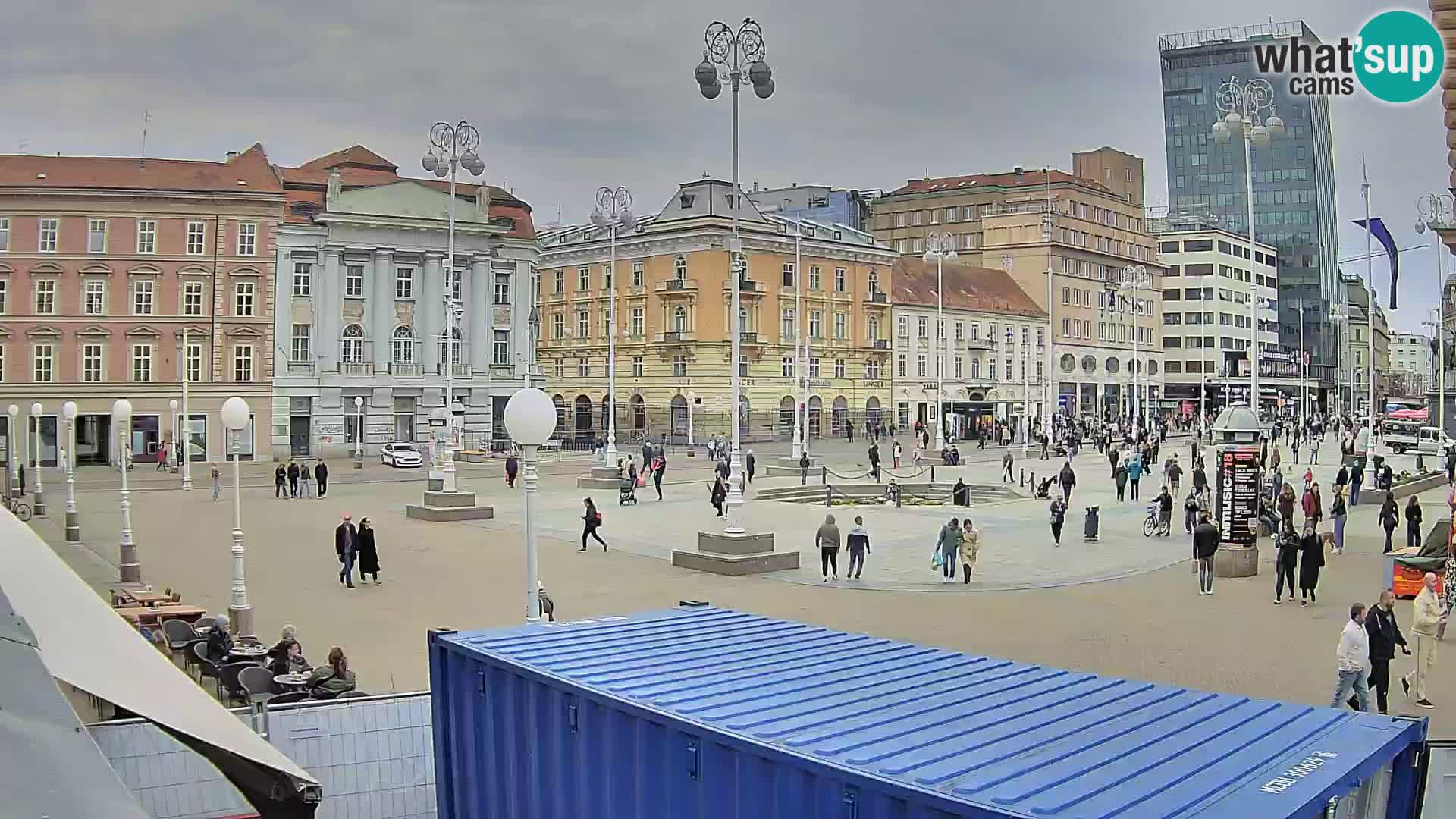 Zagreb web kamera trg Bana Jelačića