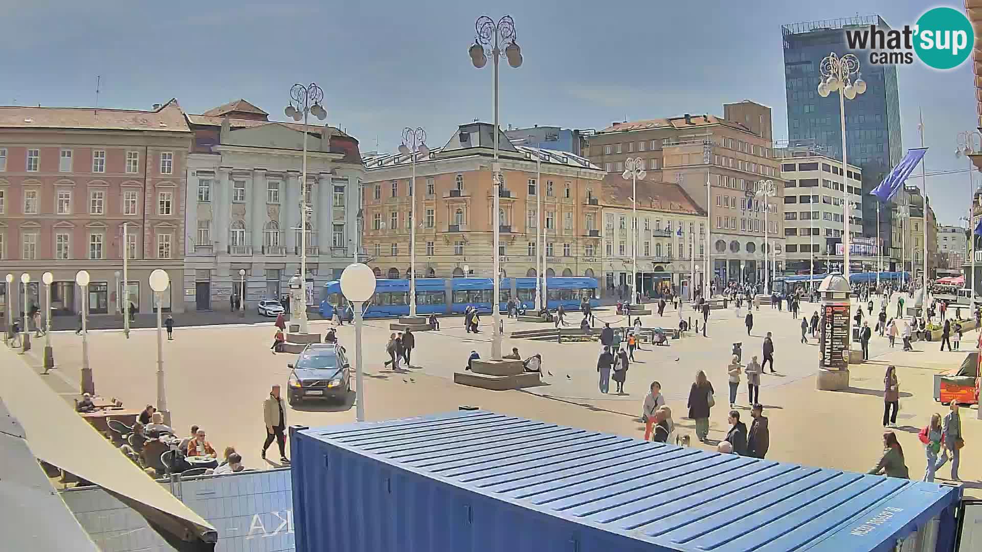 Zagreb camera en vivo plaza Bana Jelačić