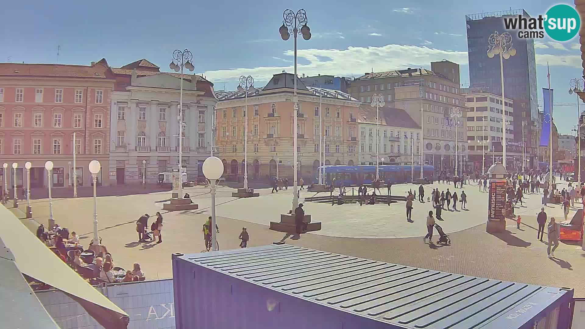 Zagreb camera en vivo plaza Bana Jelačić