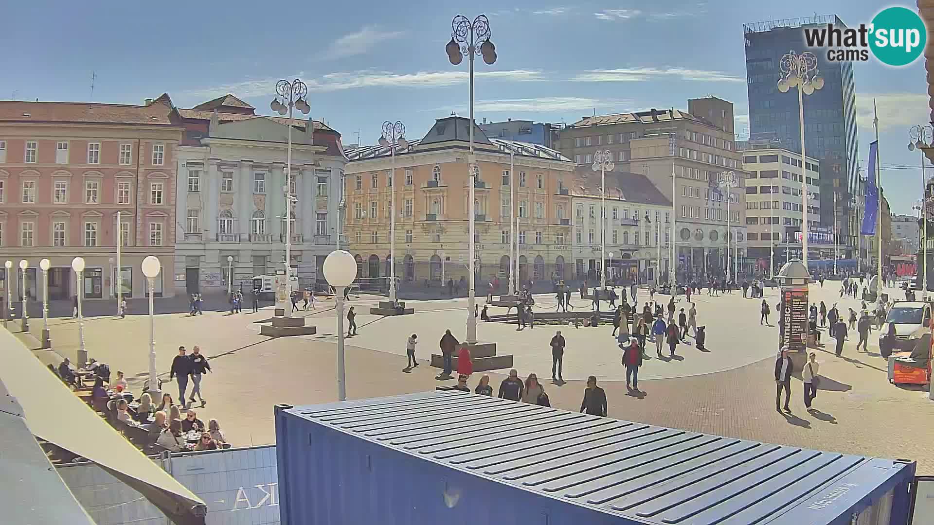 Zagreb camera en vivo plaza Bana Jelačić