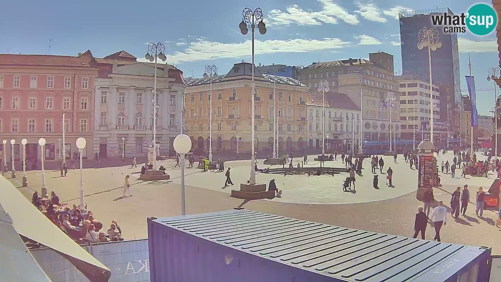 Zagabria Live Webcam piazza Bana Jelačić