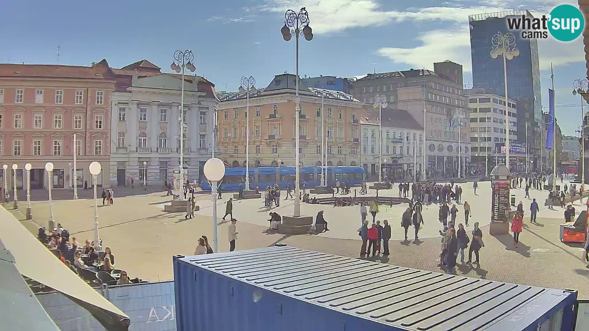 Zagreb camera en vivo plaza Bana Jelačić