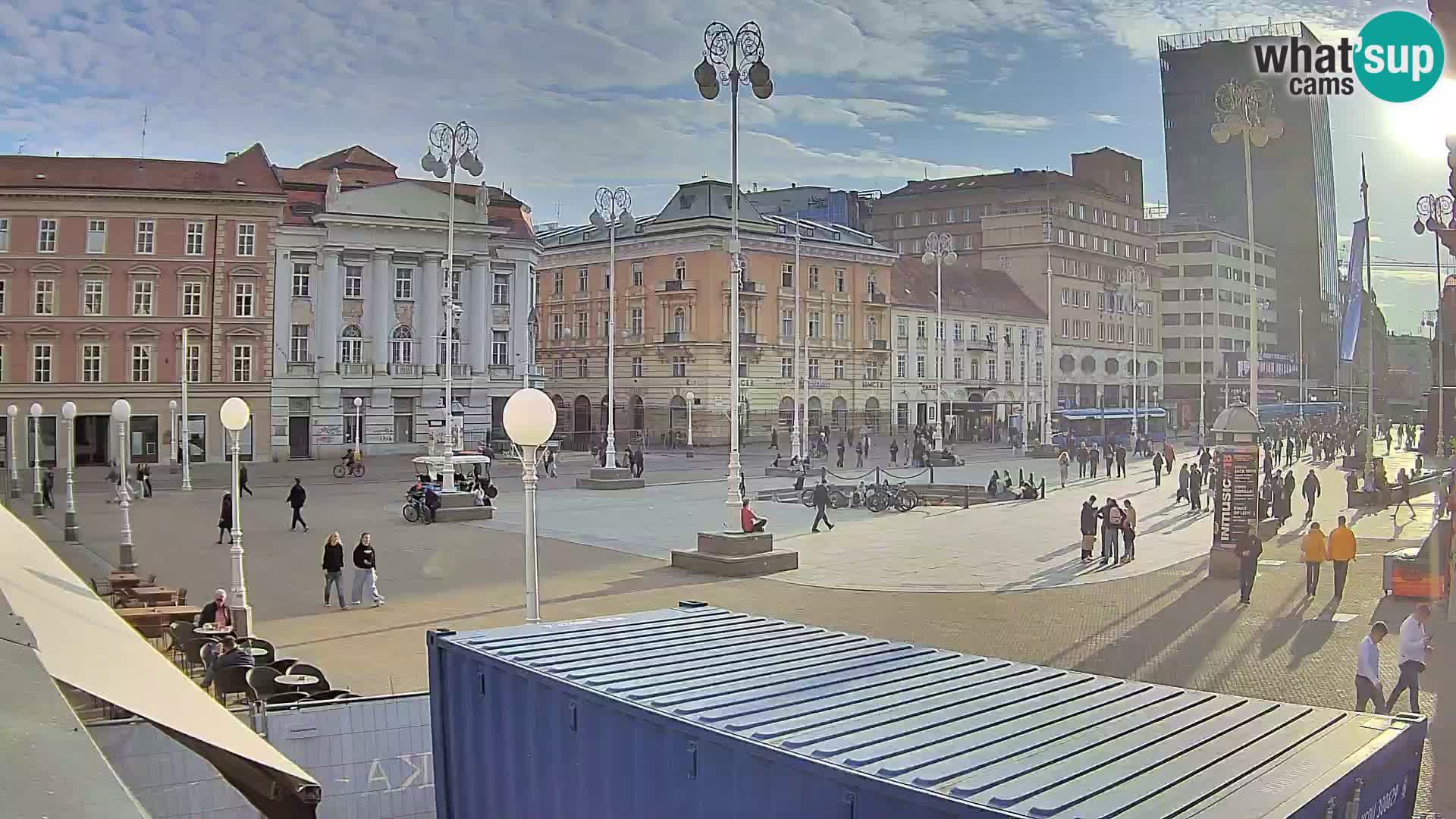 Zagreb camera en vivo plaza Bana Jelačić