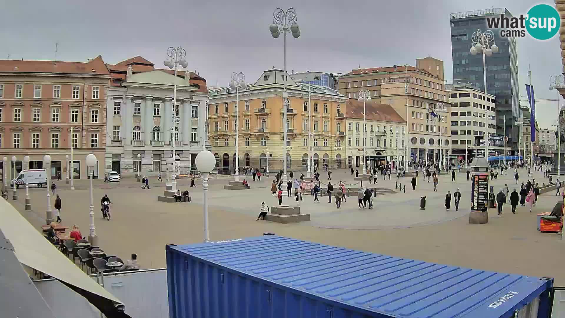 Zagreb web kamera trg Bana Jelačića