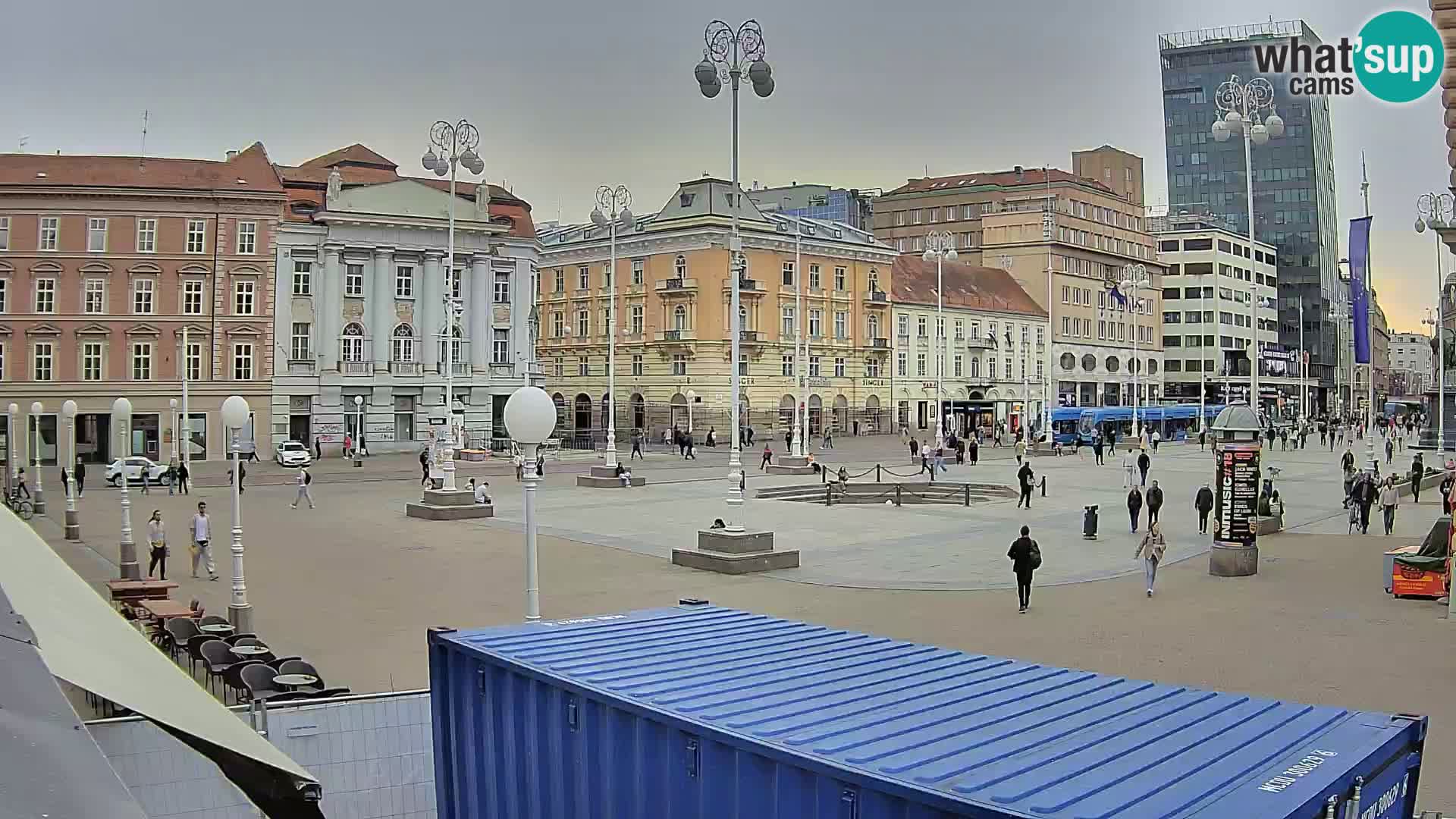 Zagreb web kamera trg Bana Jelačića