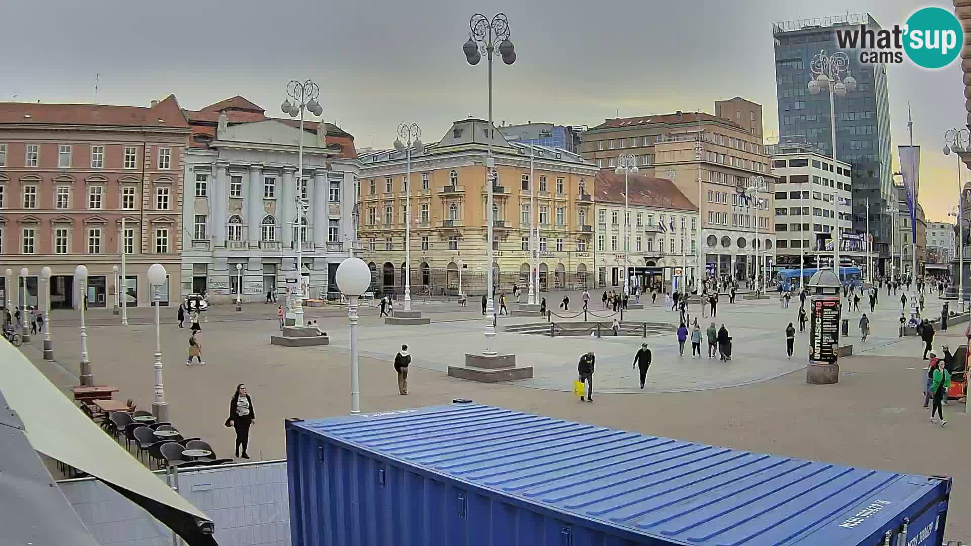 Zagreb web kamera trg Bana Jelačića