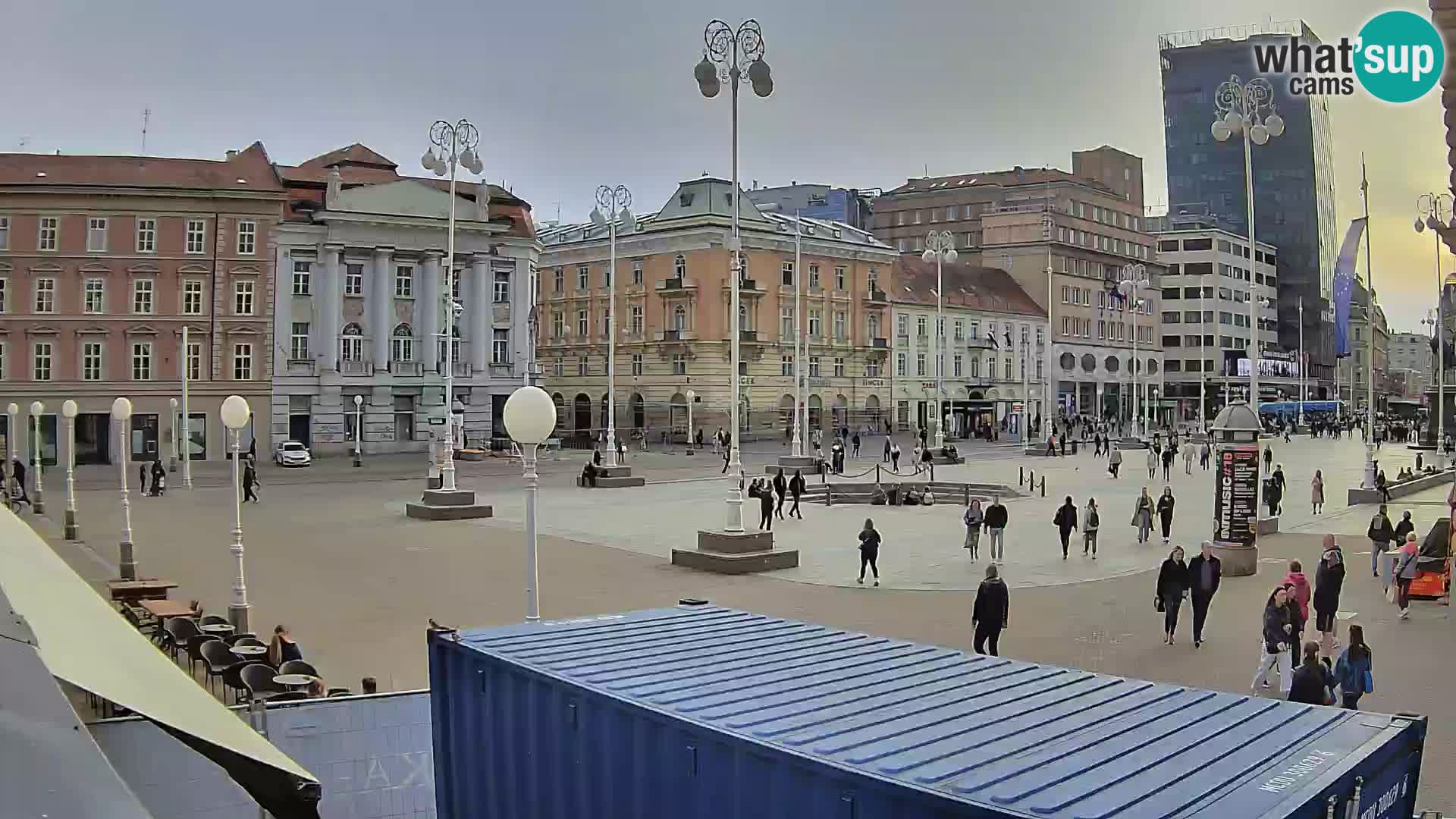 Zagreb web kamera trg Bana Jelačića