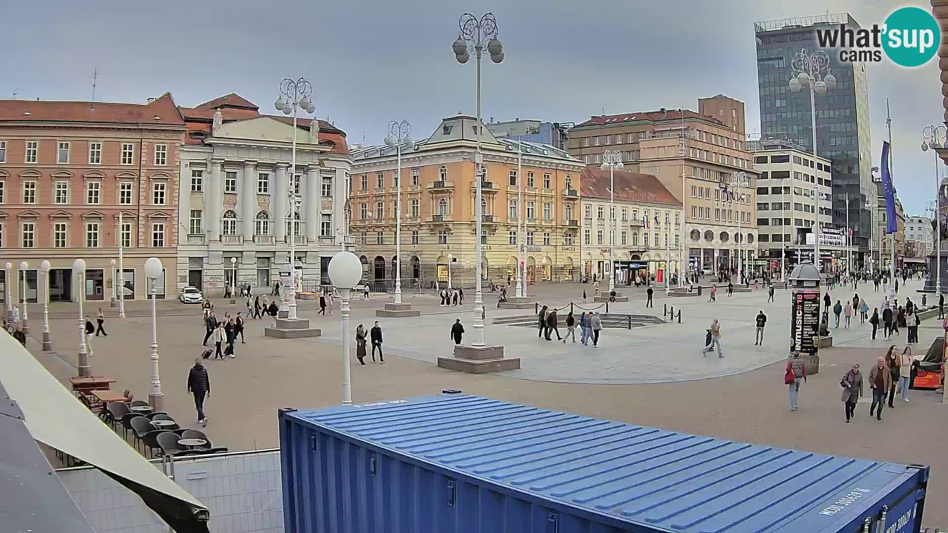 Zagreb Live Webcam Platz Bana Jelačić