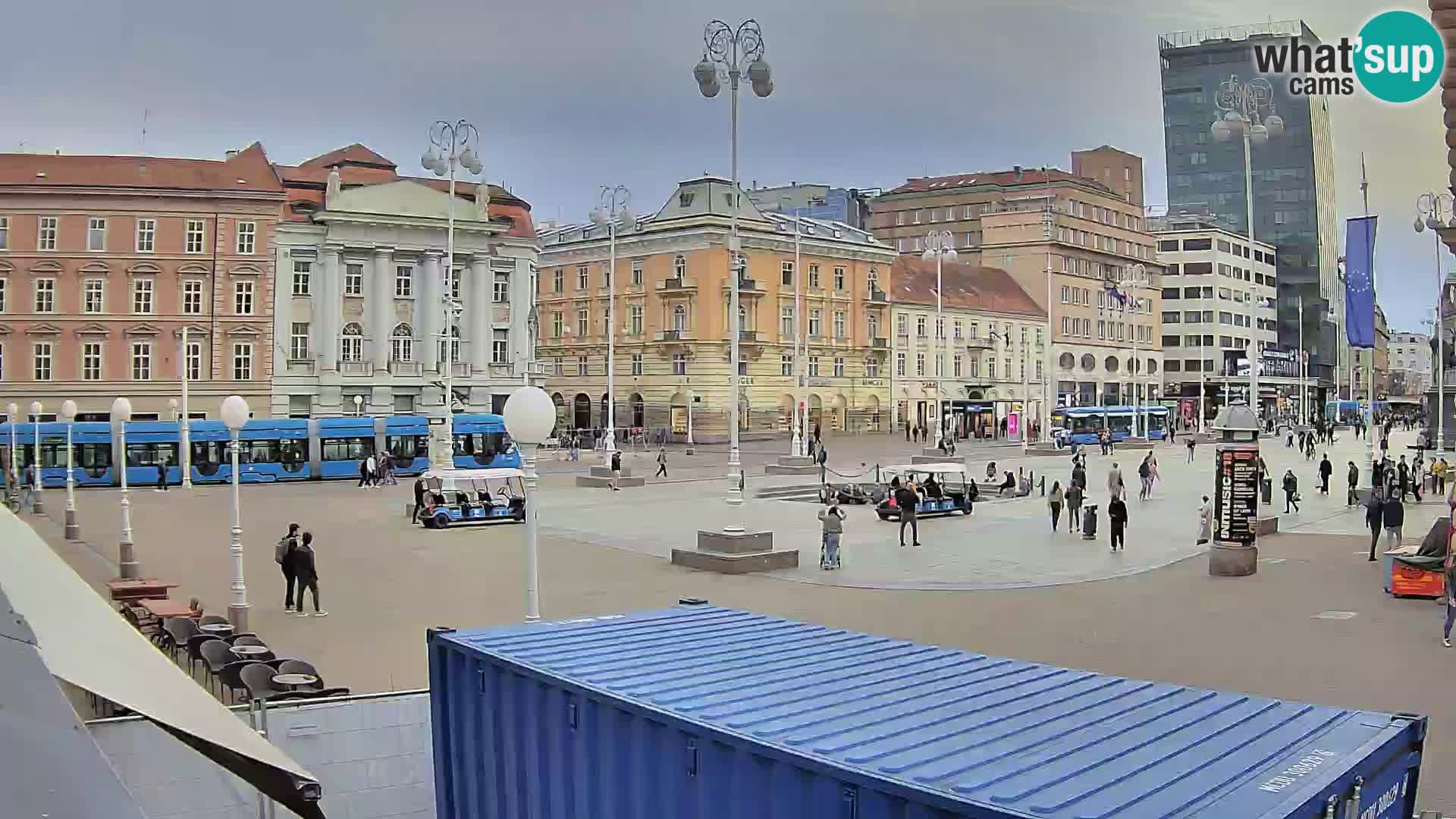 Zagreb web kamera trg Bana Jelačića