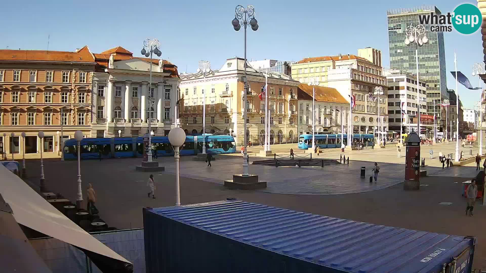 Zagreb Live Webcam Platz Bana Jelačić