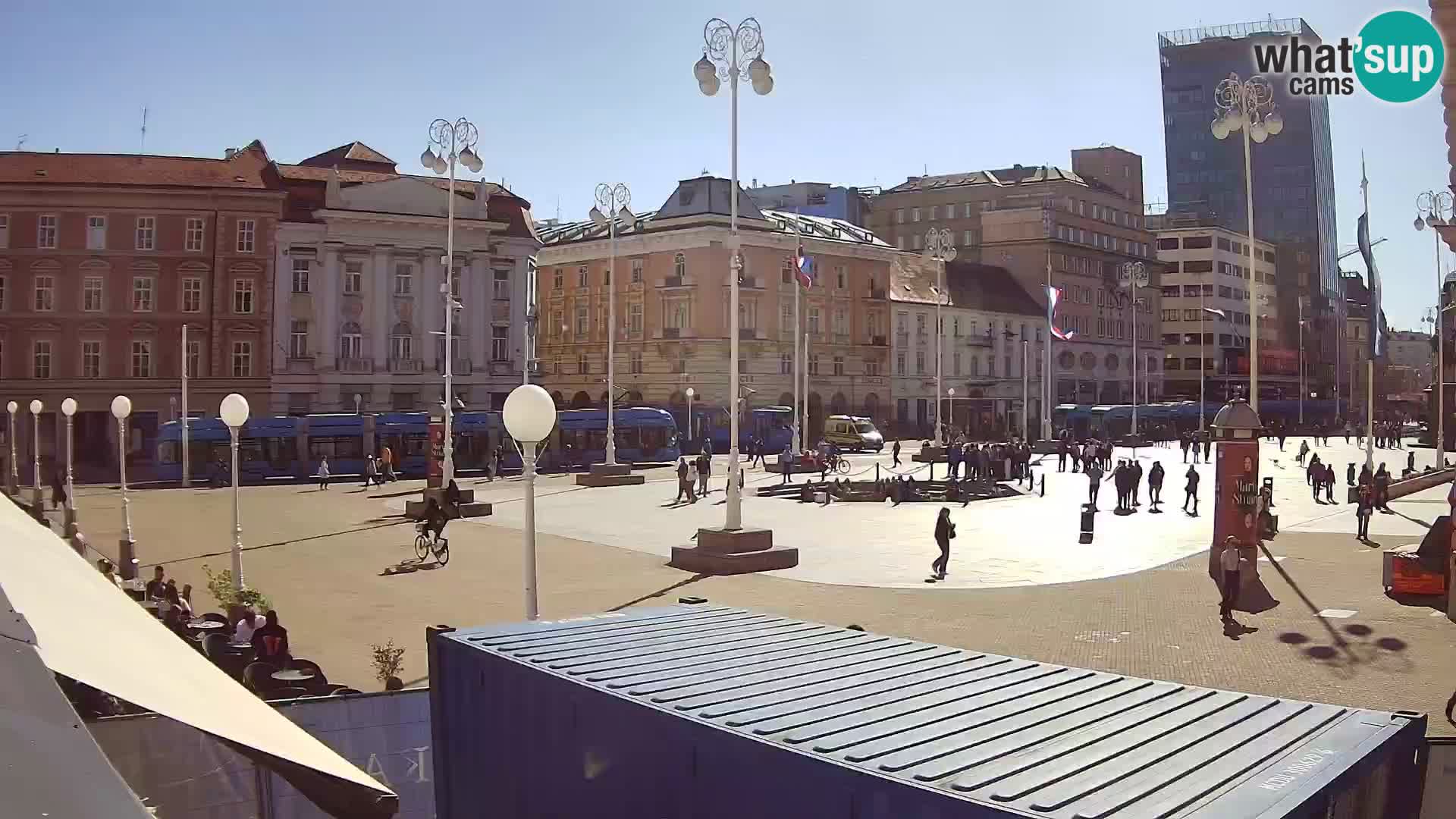 Zagreb Live Webcam Platz Bana Jelačić