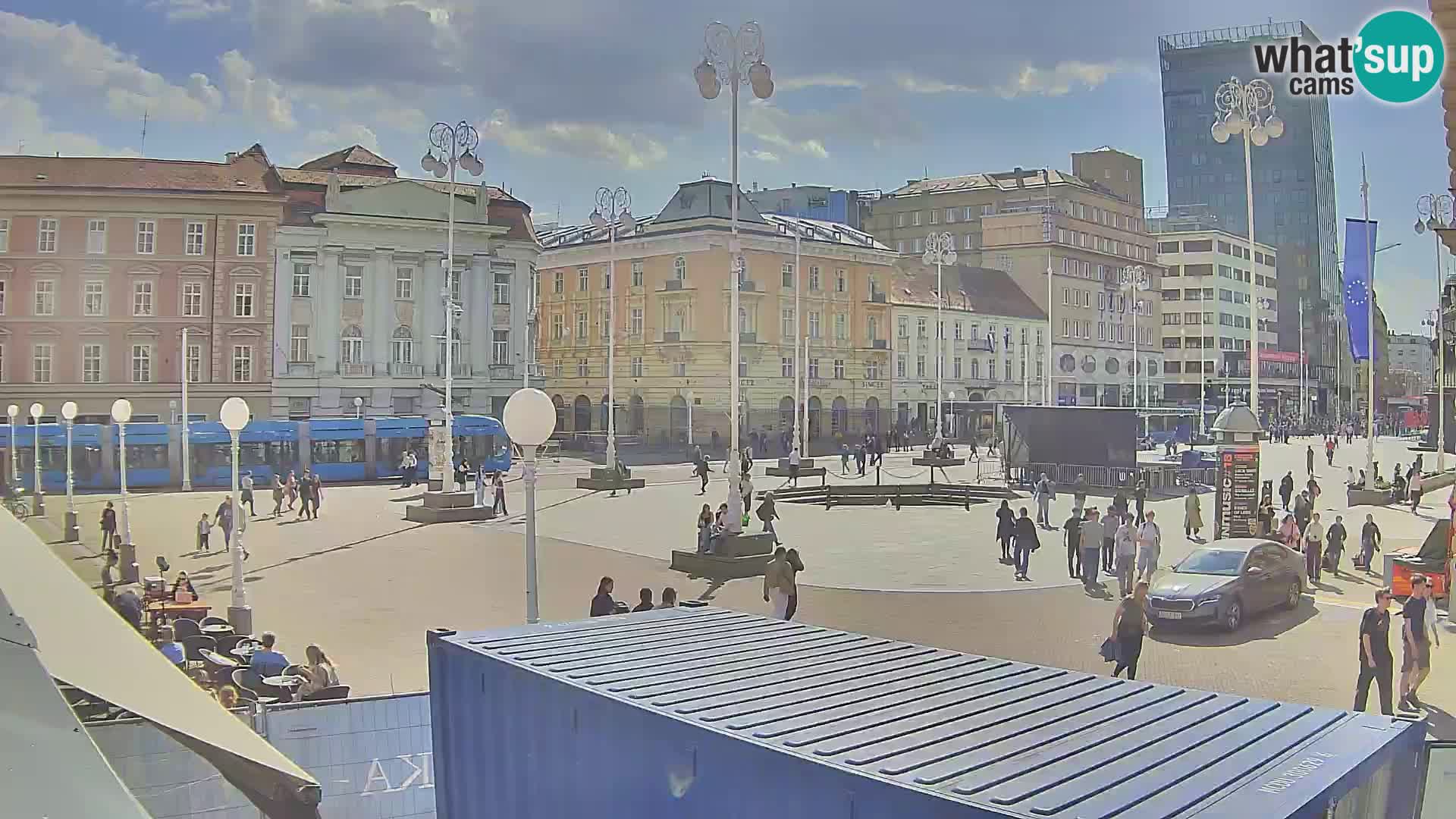 Zagreb camera en vivo plaza Bana Jelačić