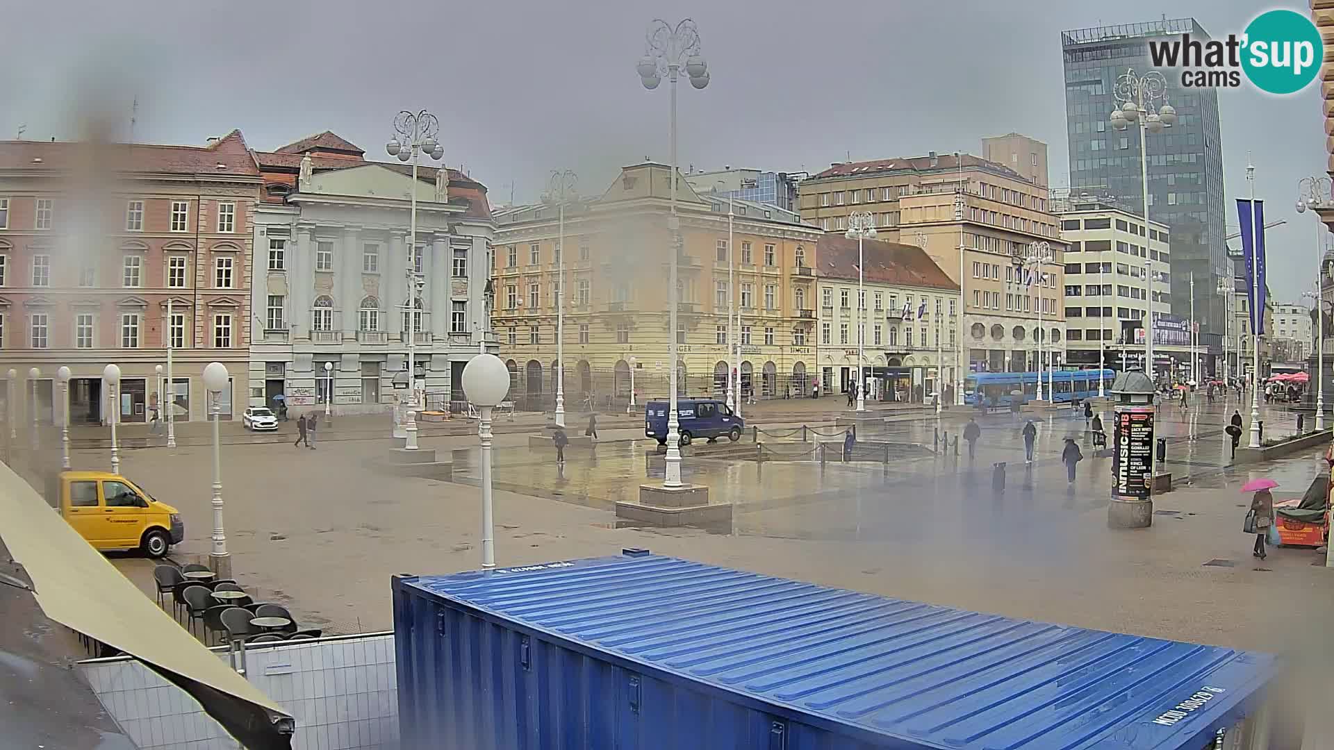 Zagreb web kamera trg Bana Jelačića