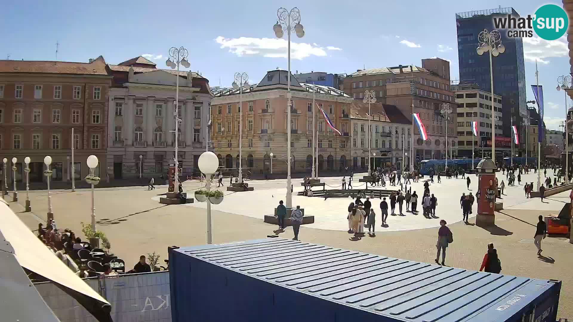 Zagreb web kamera trg Bana Jelačića