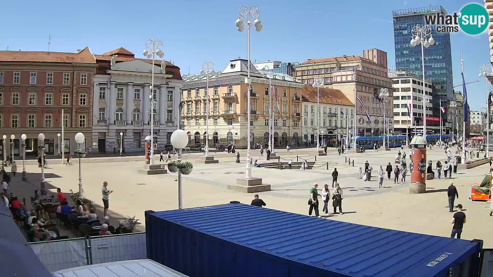 Zagreb web kamera trg Bana Jelačića