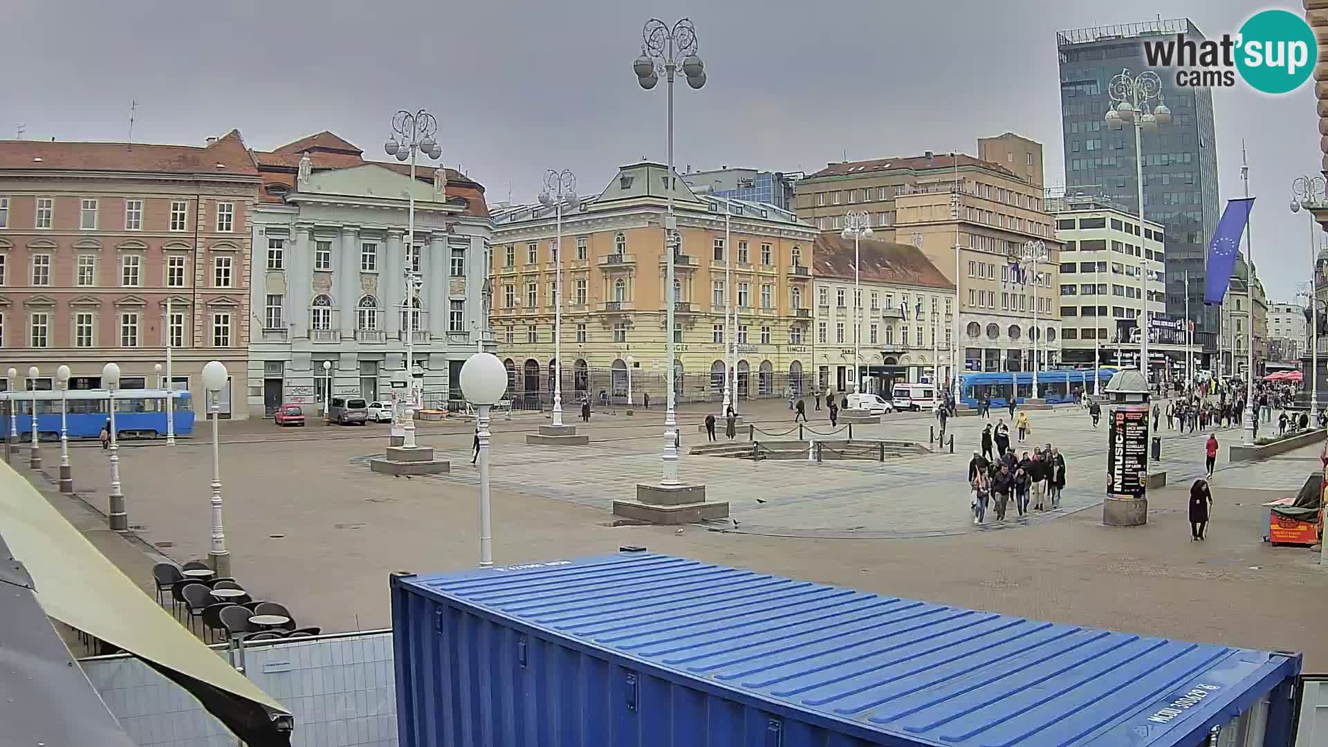 Zagreb web kamera trg Bana Jelačića