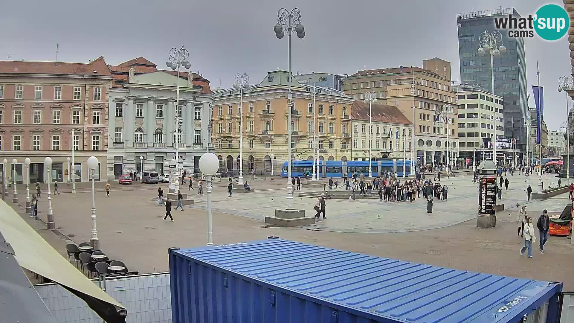 Zagreb web kamera trg Bana Jelačića
