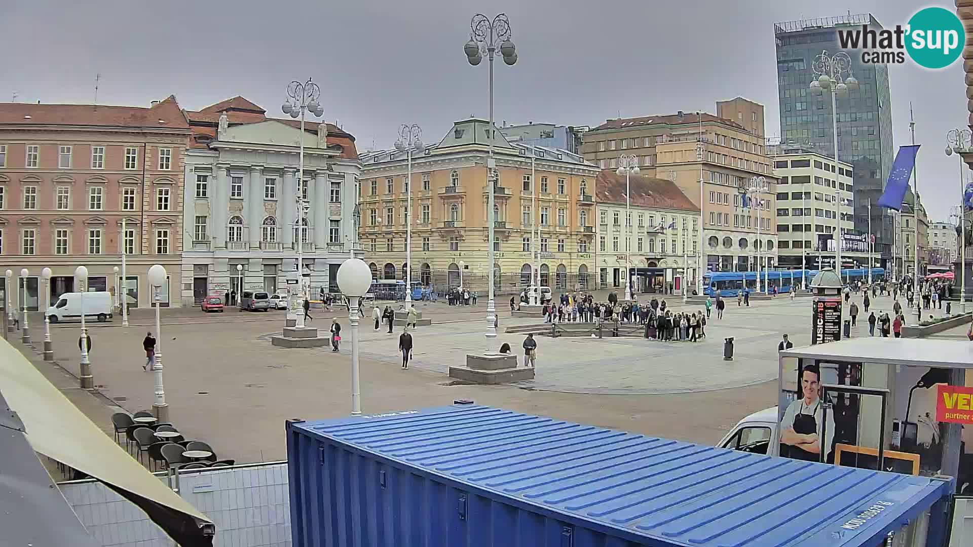 Zagreb web kamera trg Bana Jelačića
