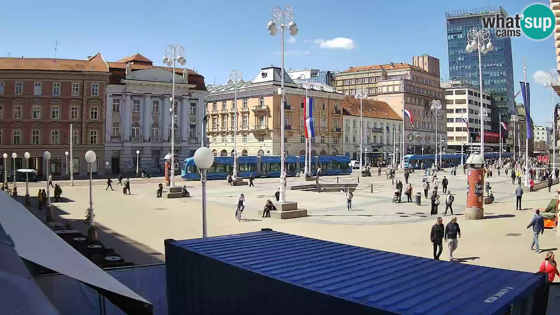 Zagreb Live Webcam Platz Bana Jelačić
