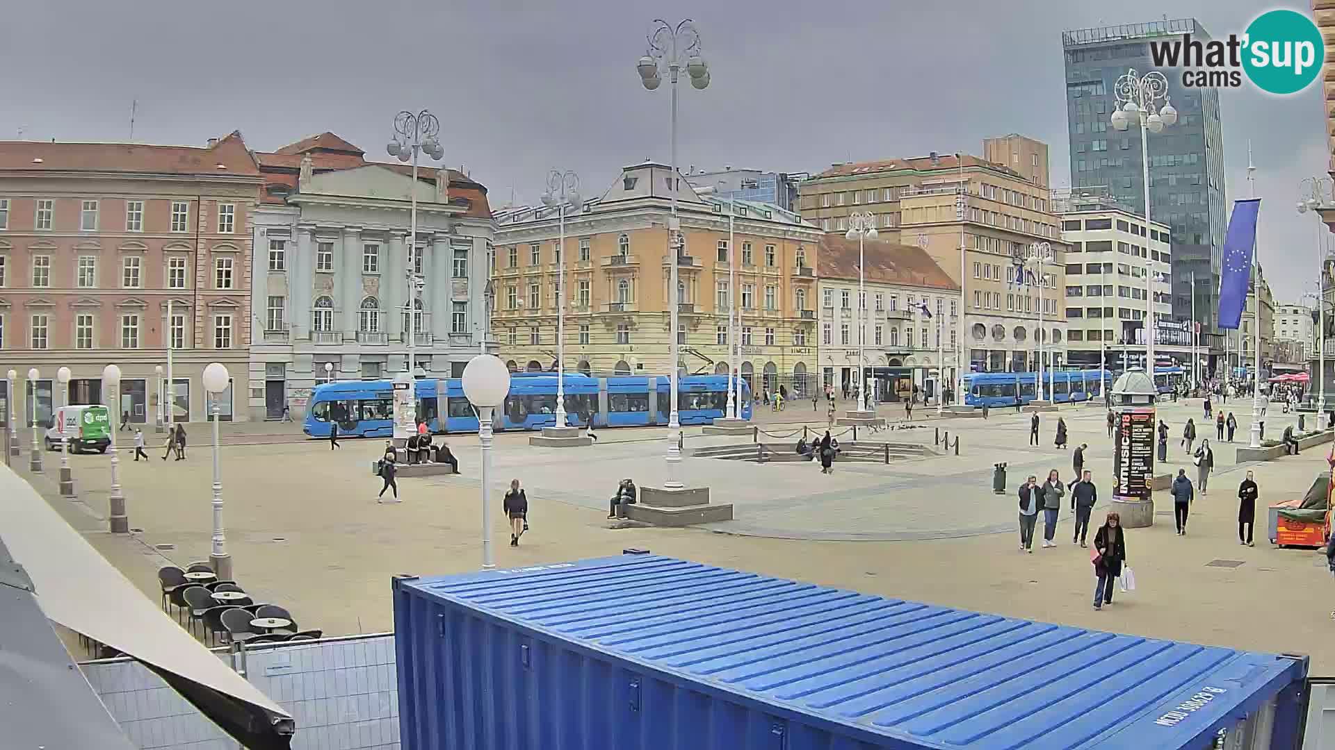 Zagreb camera en vivo plaza Bana Jelačić