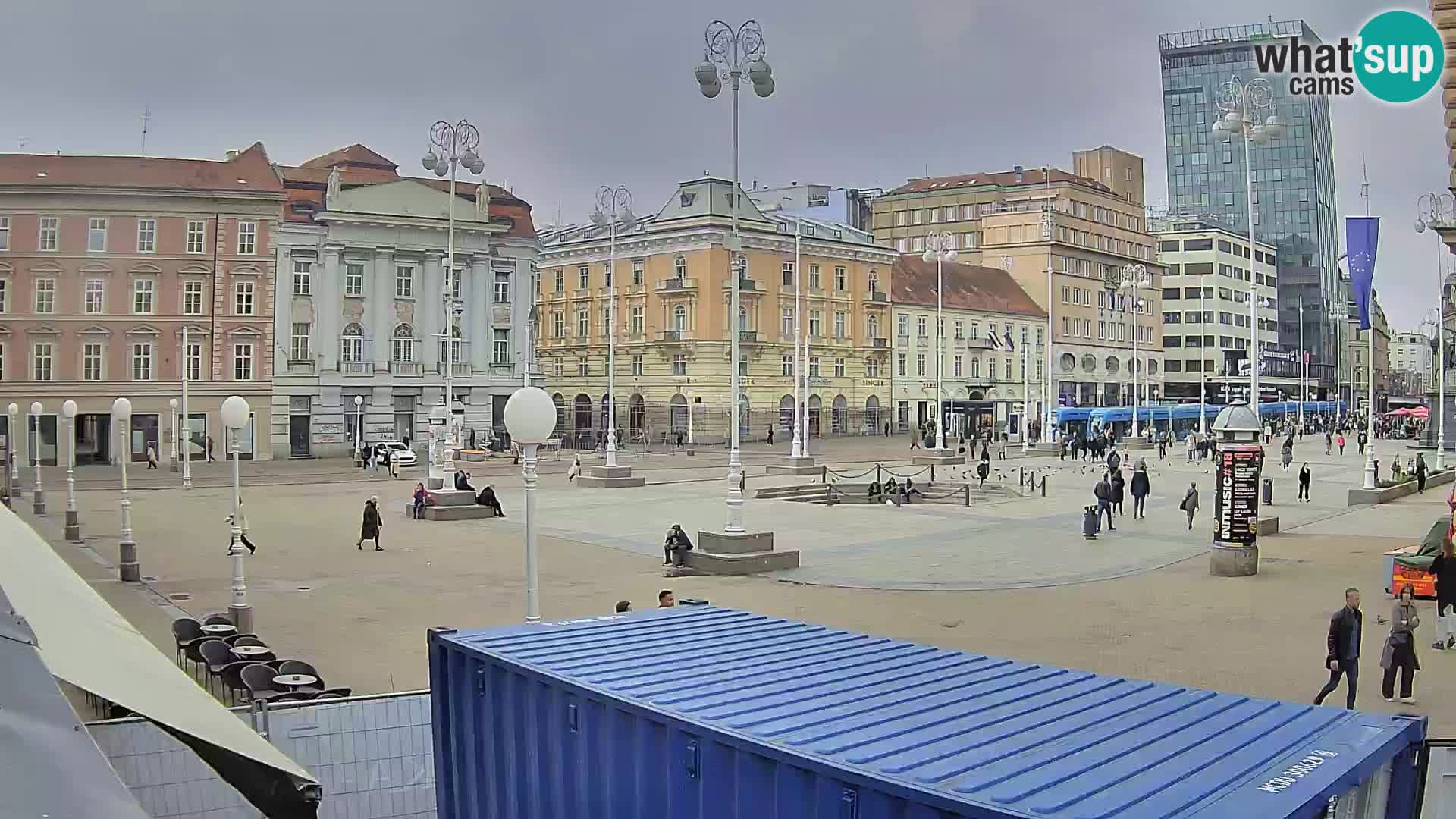Zagreb Live Webcam Platz Bana Jelačić