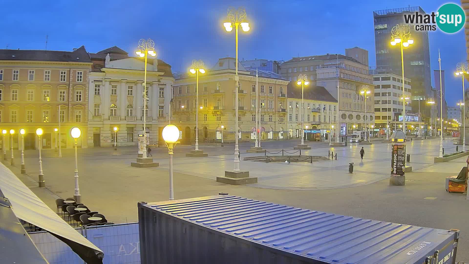 Zagreb camera en vivo plaza Bana Jelačić