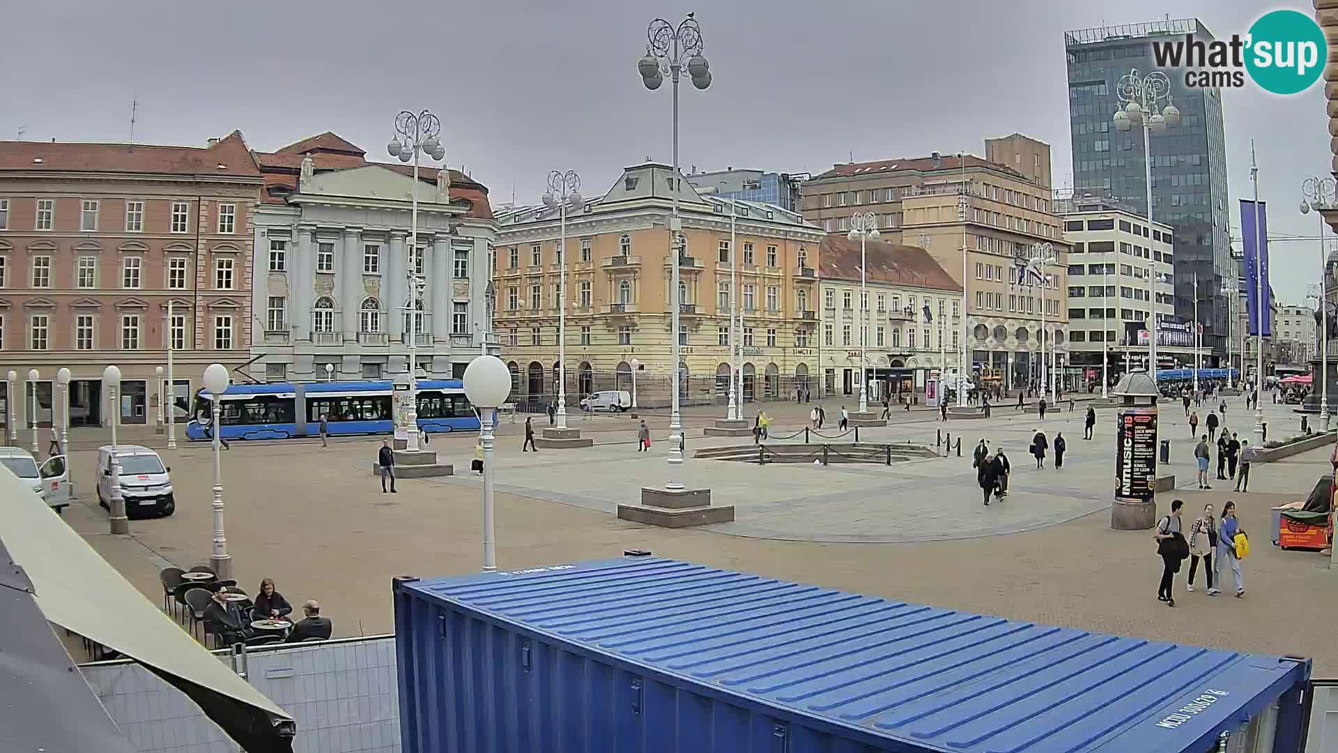 Zagreb web kamera trg Bana Jelačića