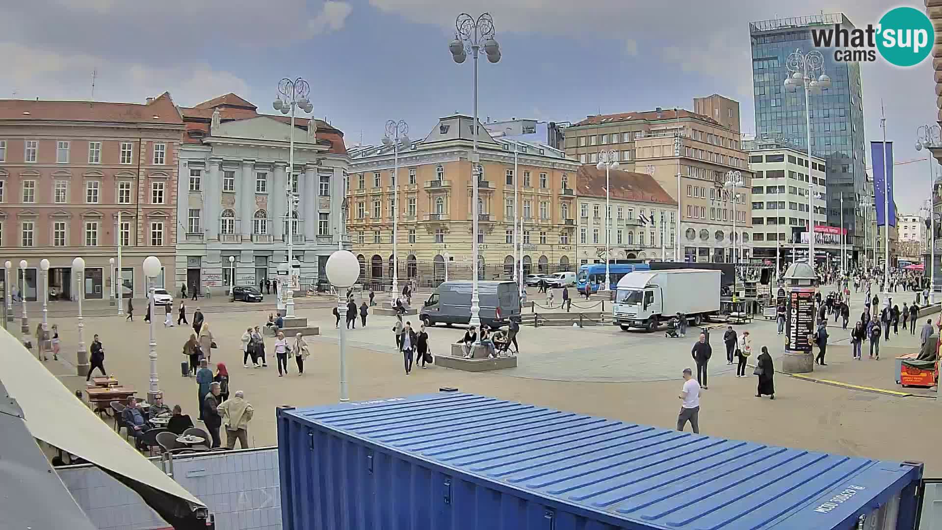 Zagreb Live Webcam Platz Bana Jelačić