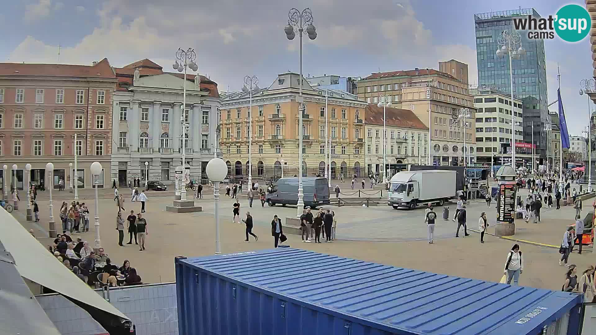 Zagreb camera en vivo plaza Bana Jelačić