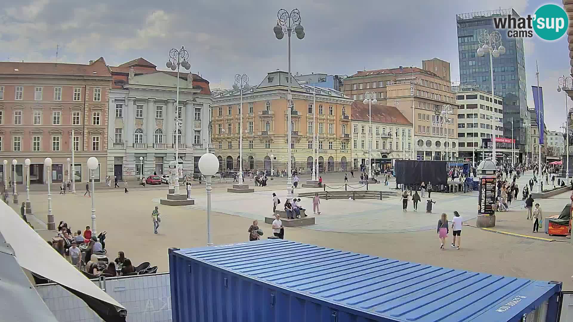 Zagreb Live Webcam Platz Bana Jelačić
