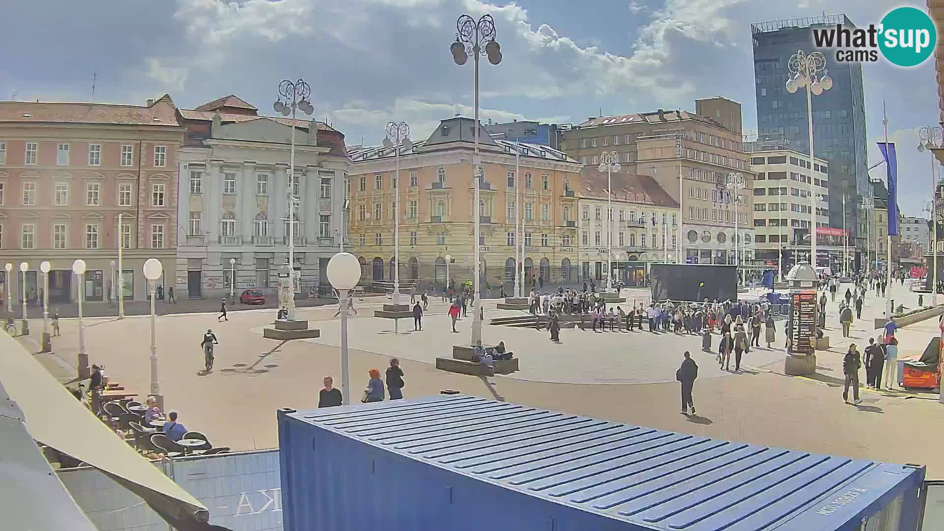 Zagreb Live Webcam Platz Bana Jelačić