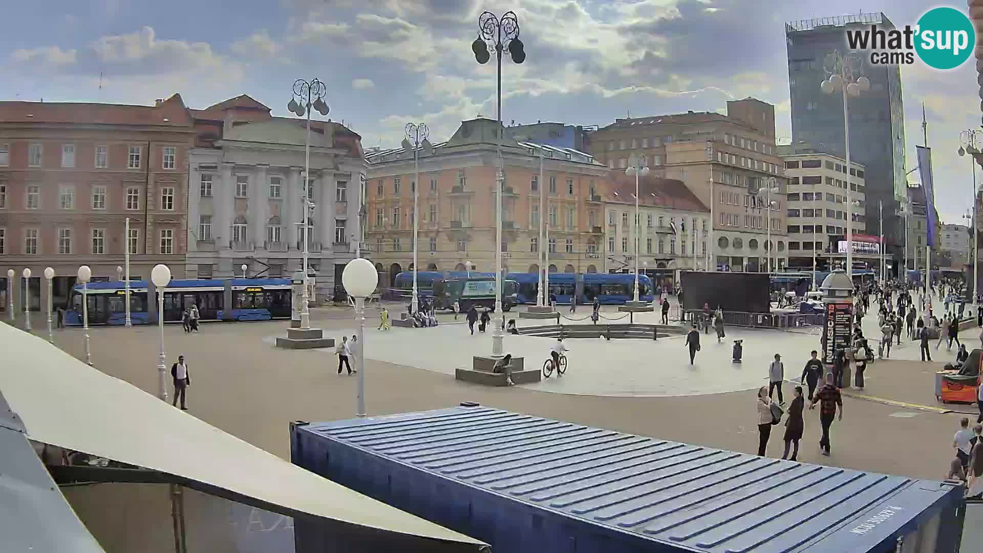 Zagreb web kamera trg Bana Jelačića