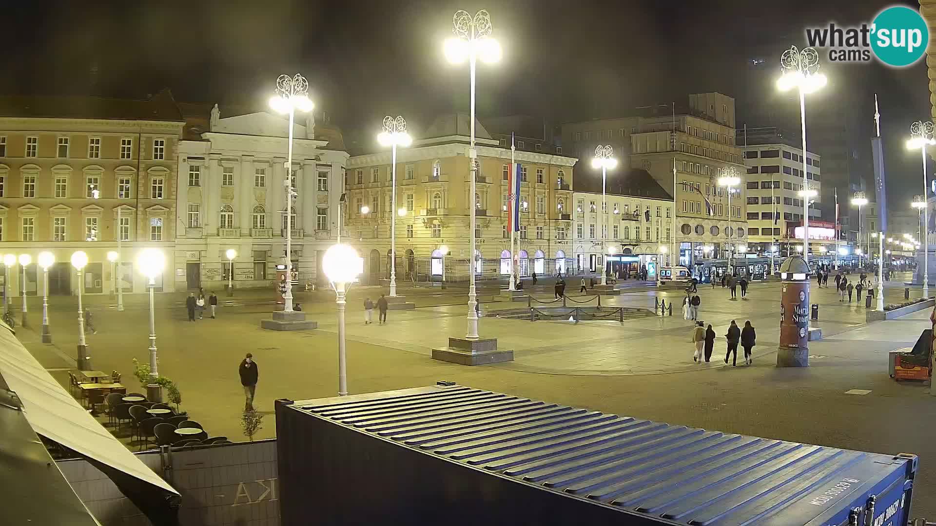 Zagreb web kamera trg Bana Jelačića