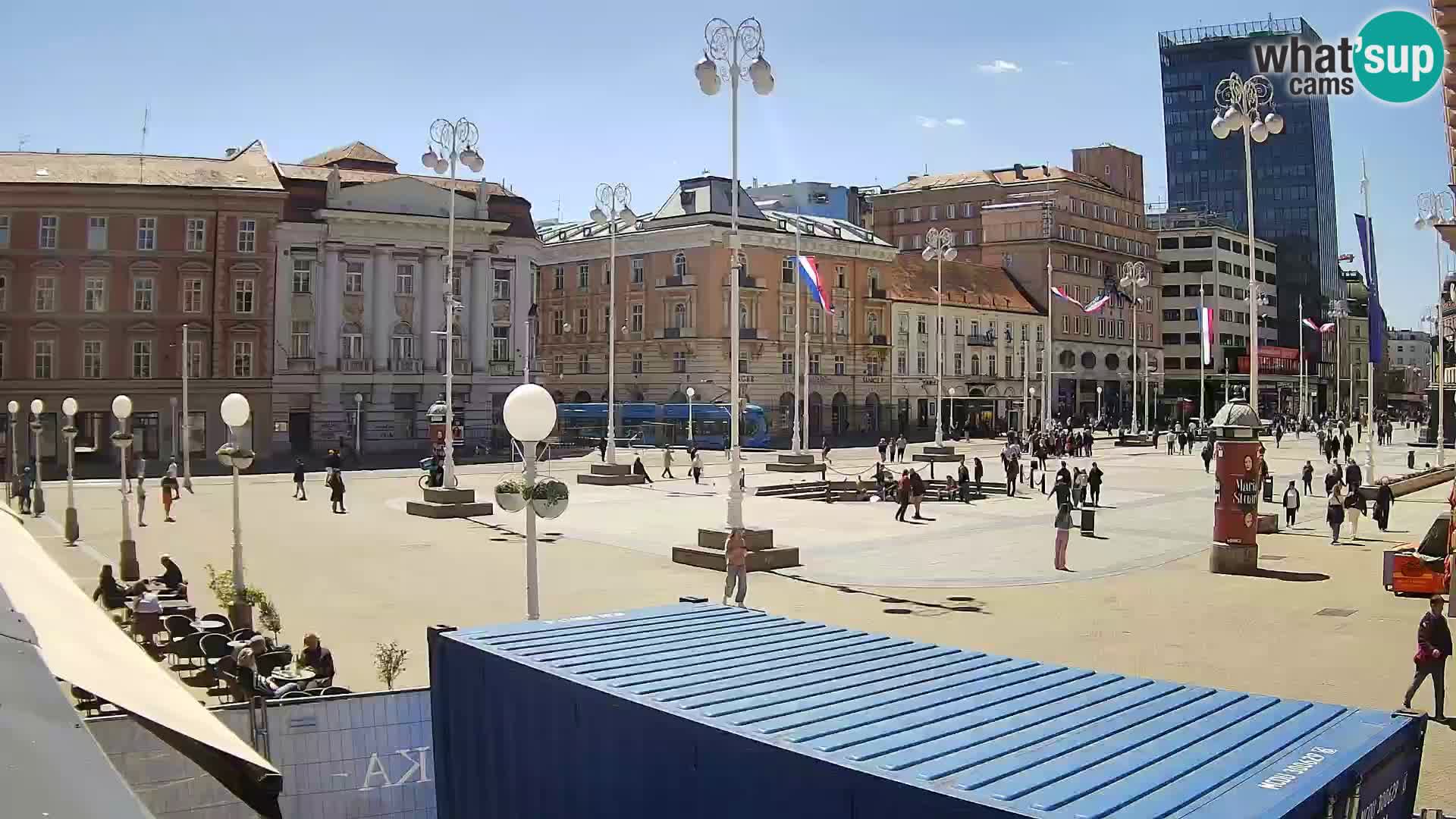 Zagreb Live Webcam Platz Bana Jelačić