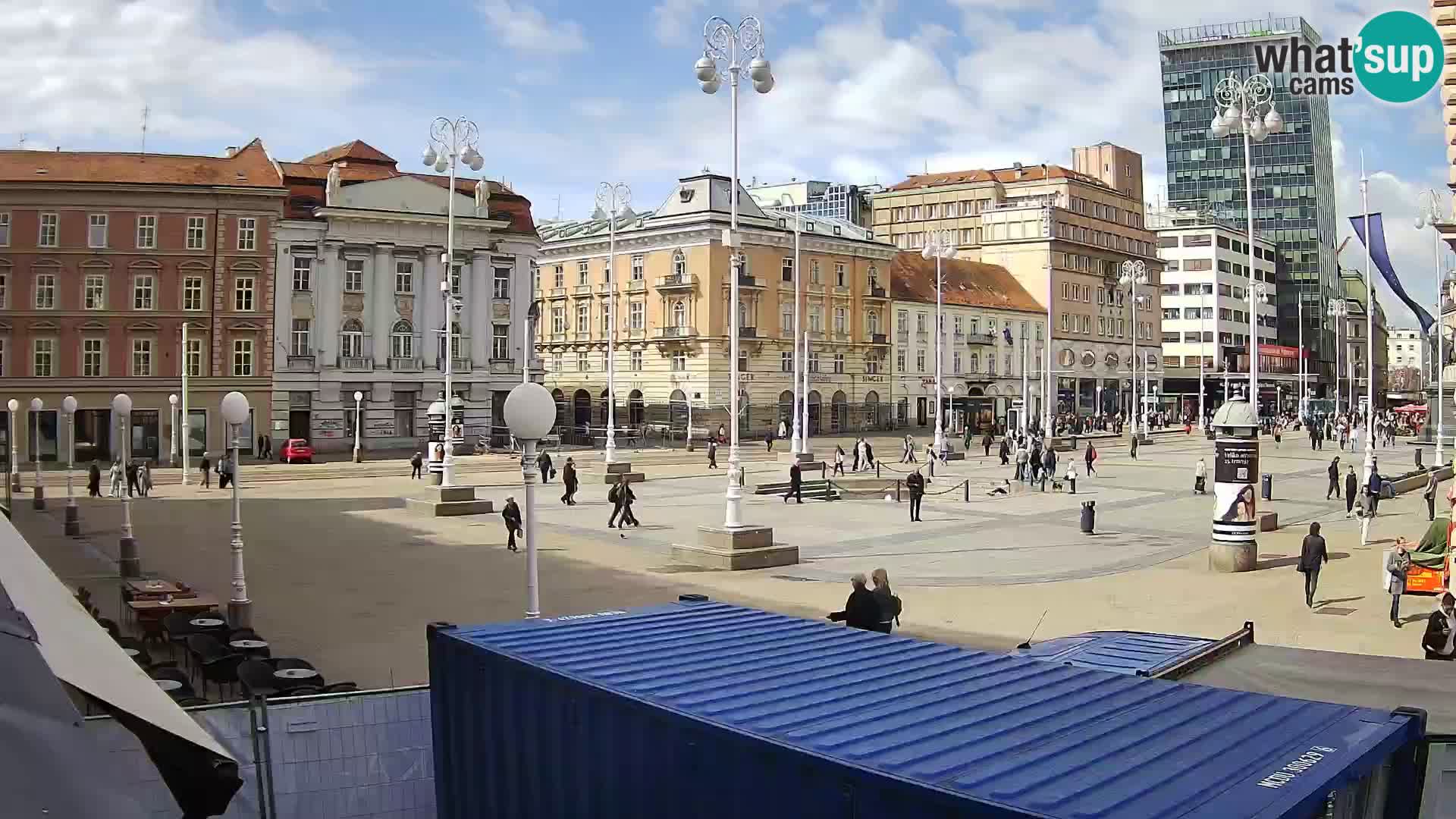 Zagreb web kamera trg Bana Jelačića