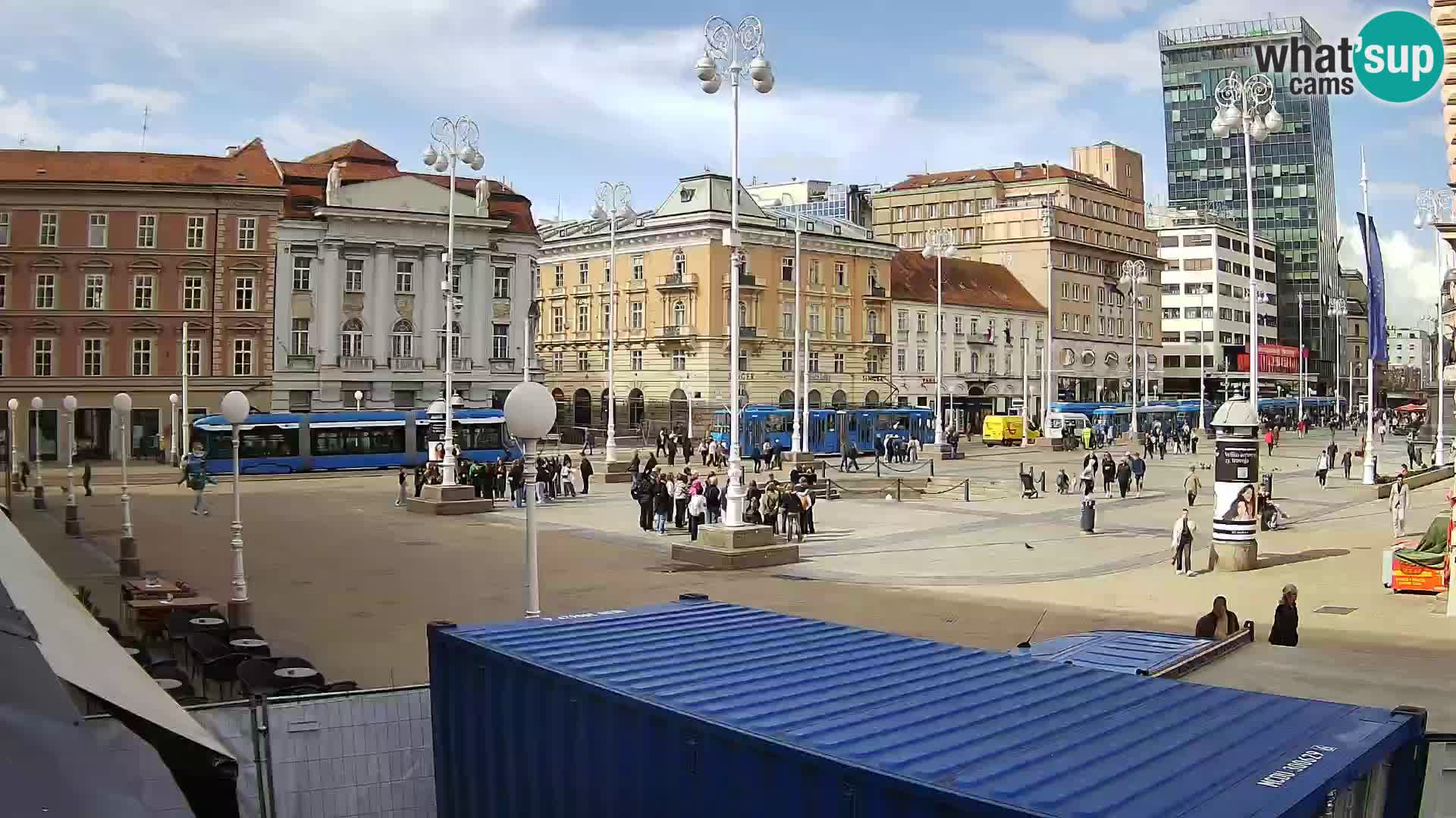 Zagreb web kamera trg Bana Jelačića
