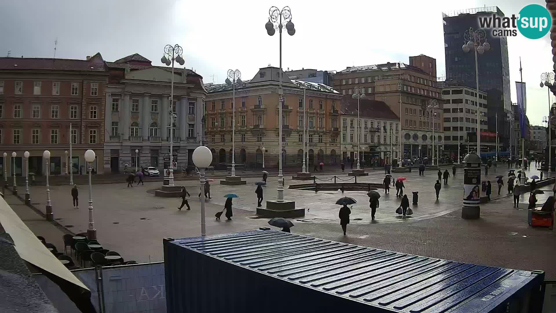 Zagreb web kamera trg Bana Jelačića