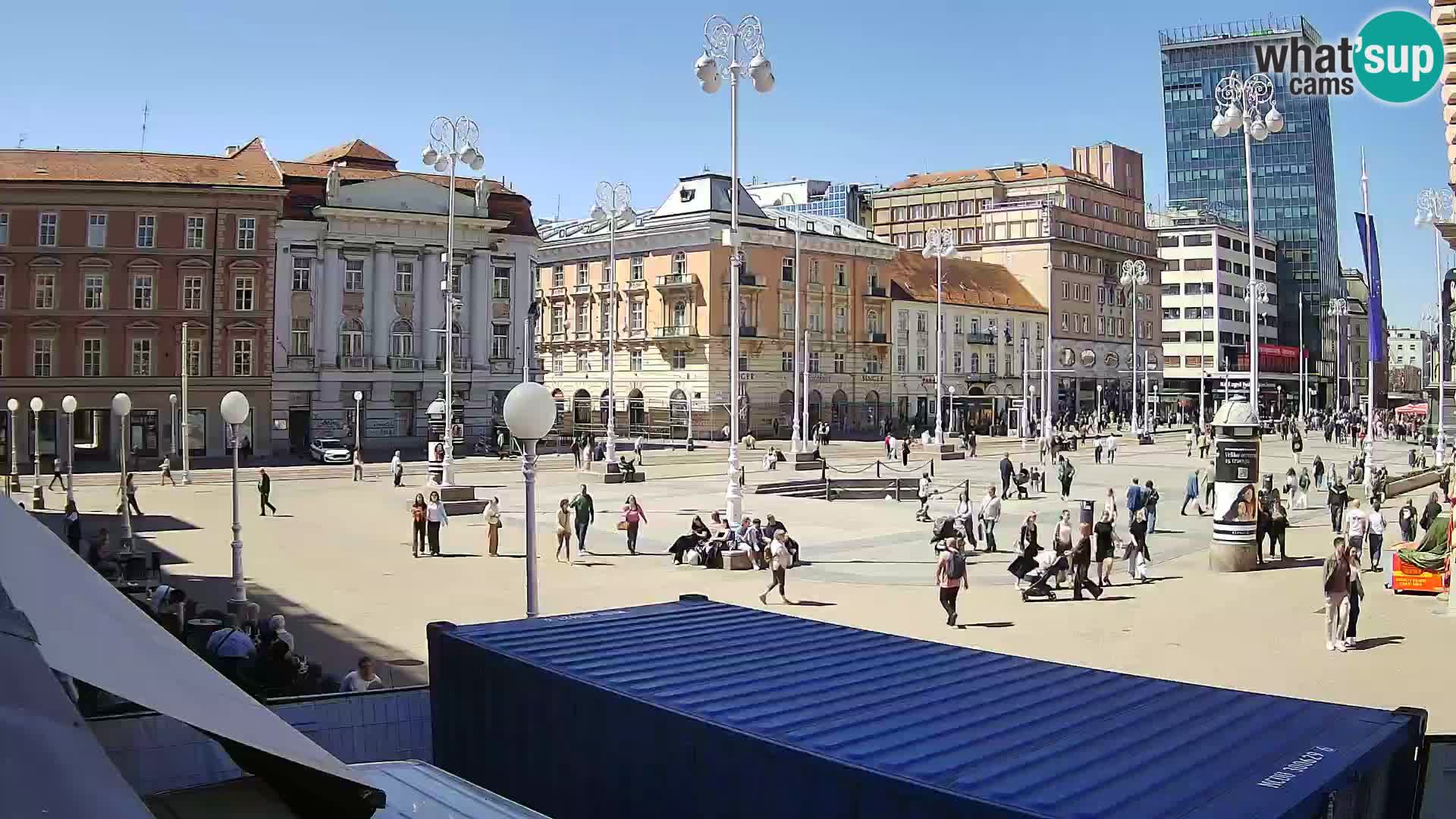 Zagreb camera en vivo plaza Bana Jelačić