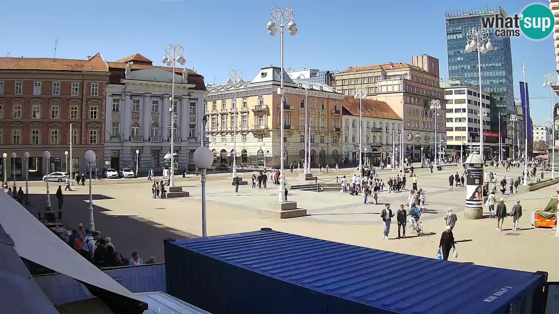 Zagreb camera en vivo plaza Bana Jelačić