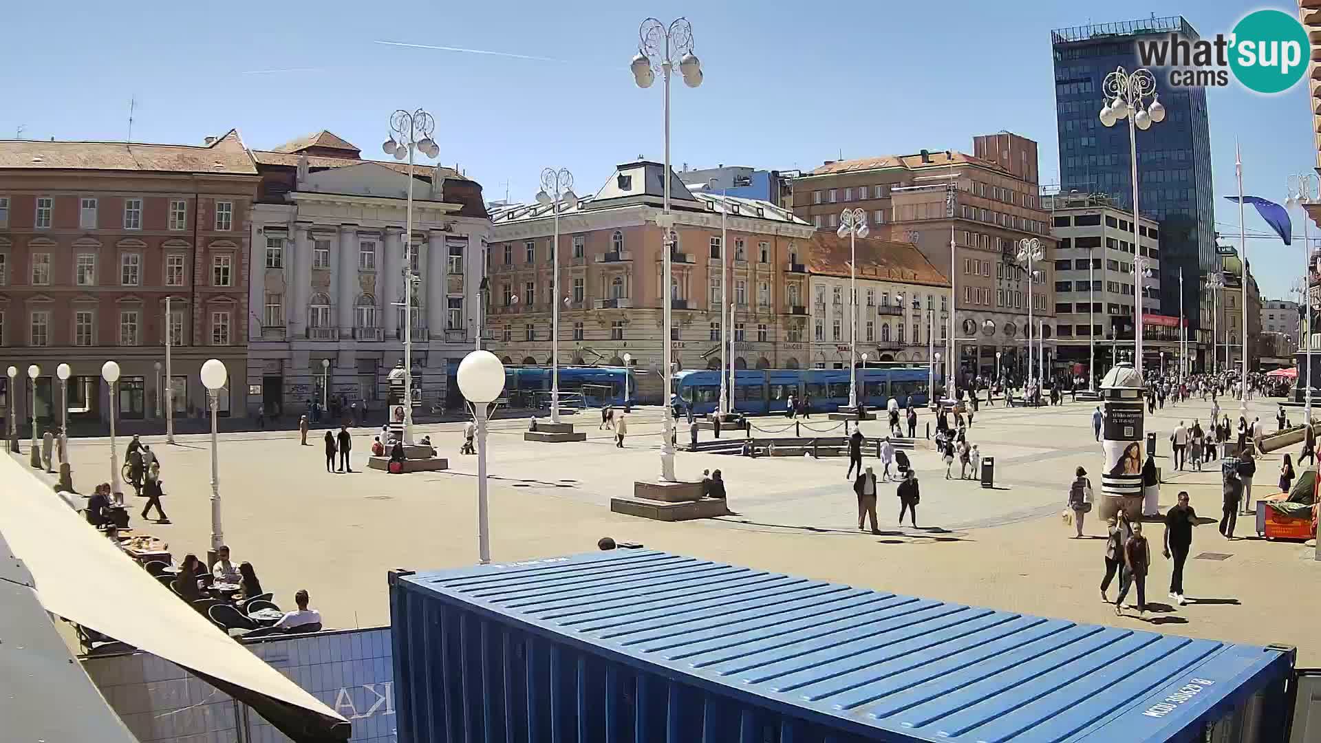 Zagreb Live Webcam Platz Bana Jelačić