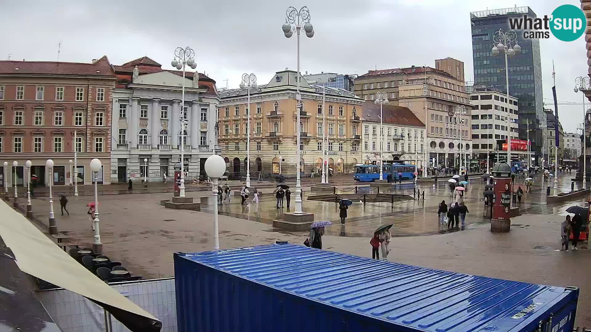 Zagreb web kamera trg Bana Jelačića