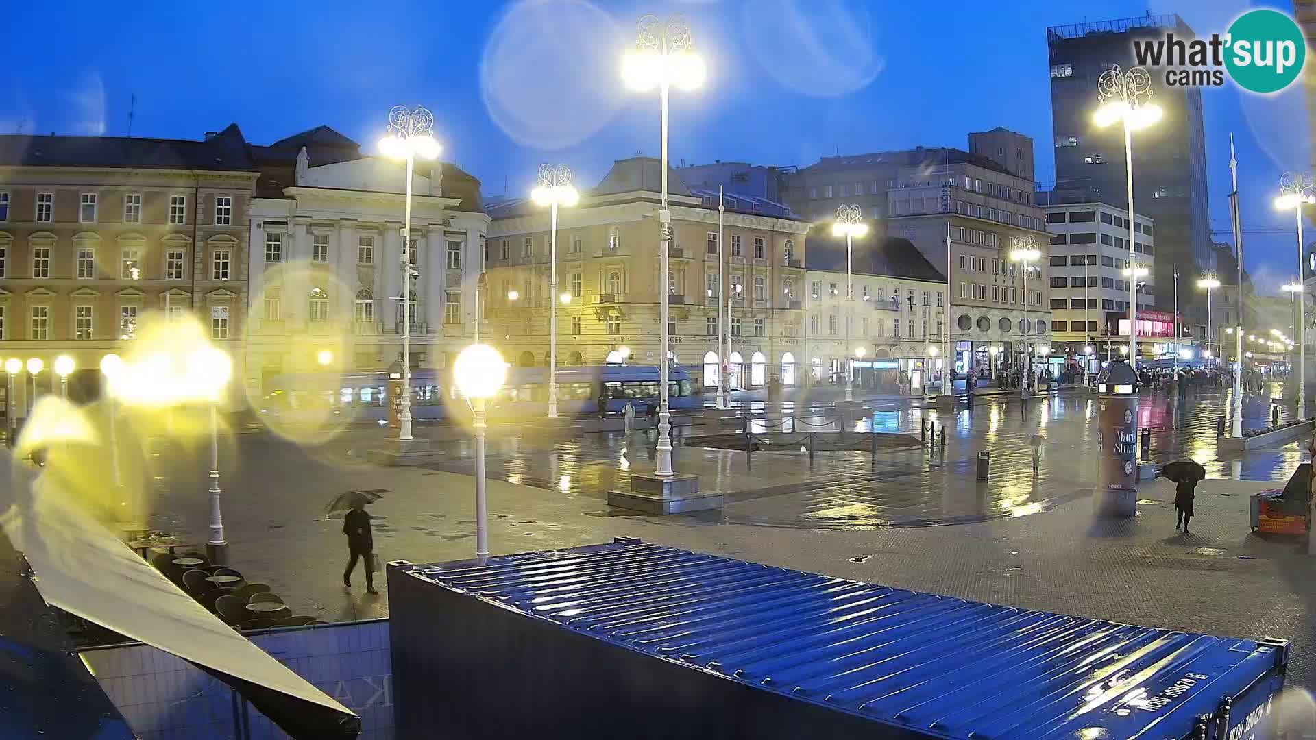 Zagreb web kamera trg Bana Jelačića