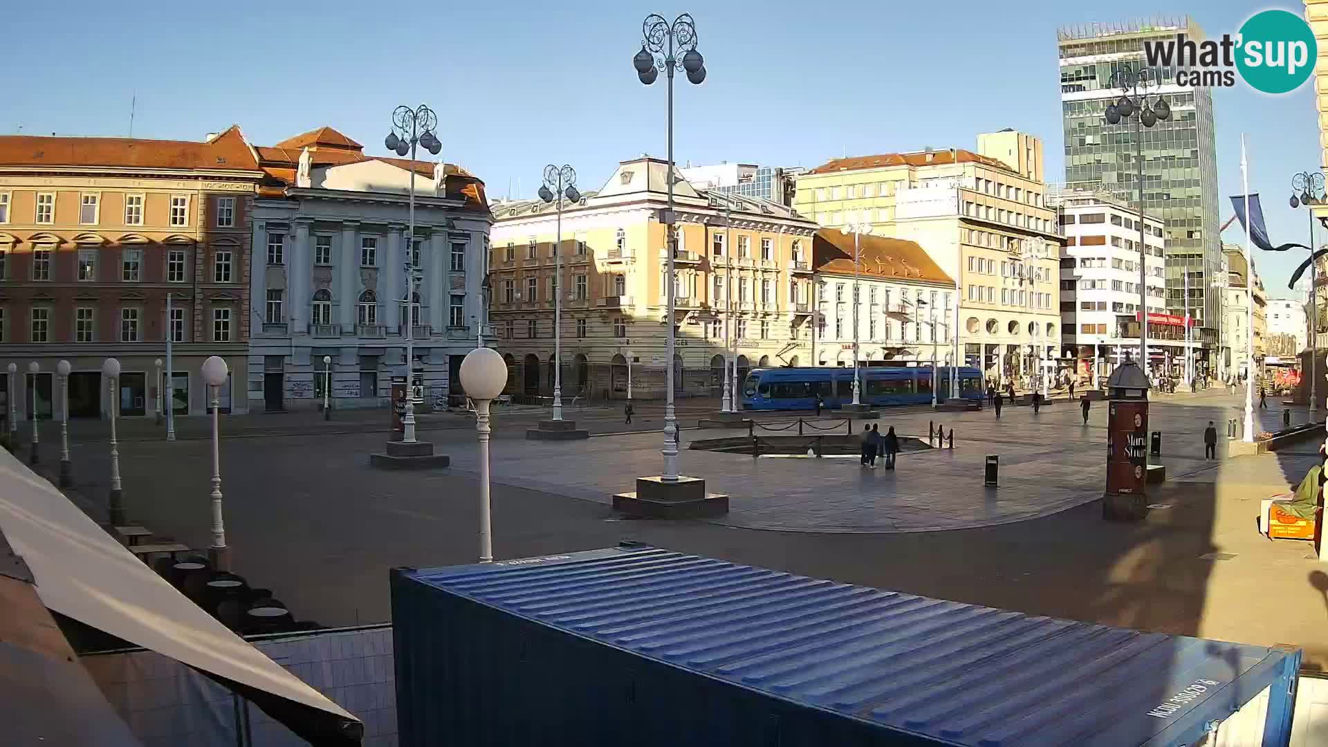Zagreb Live Webcam Platz Bana Jelačić