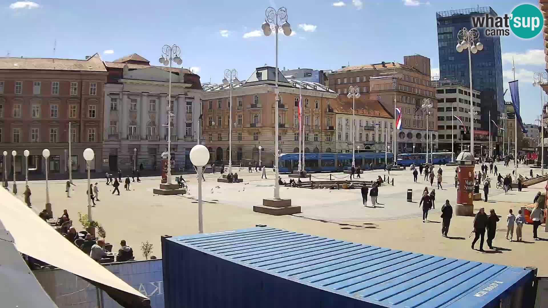 Zagreb web kamera trg Bana Jelačića