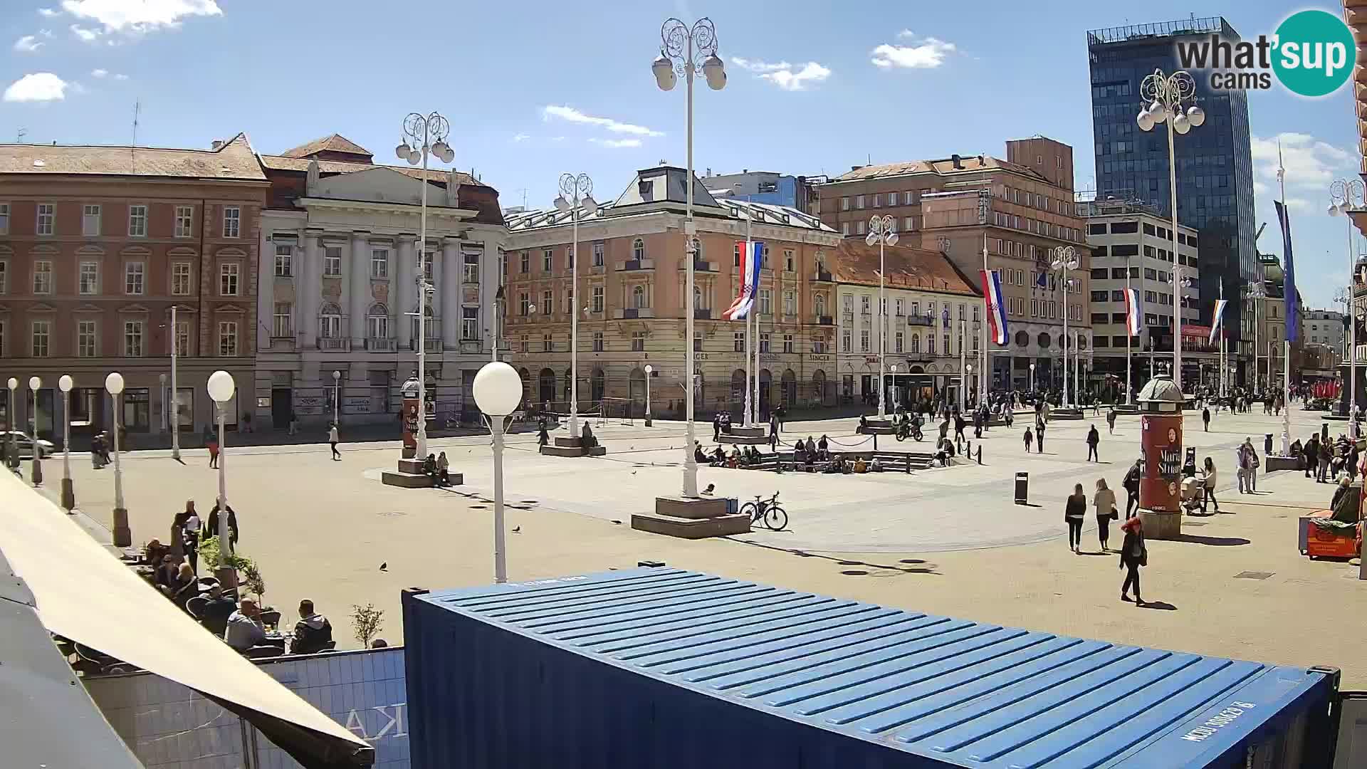 Zagreb web kamera trg Bana Jelačića