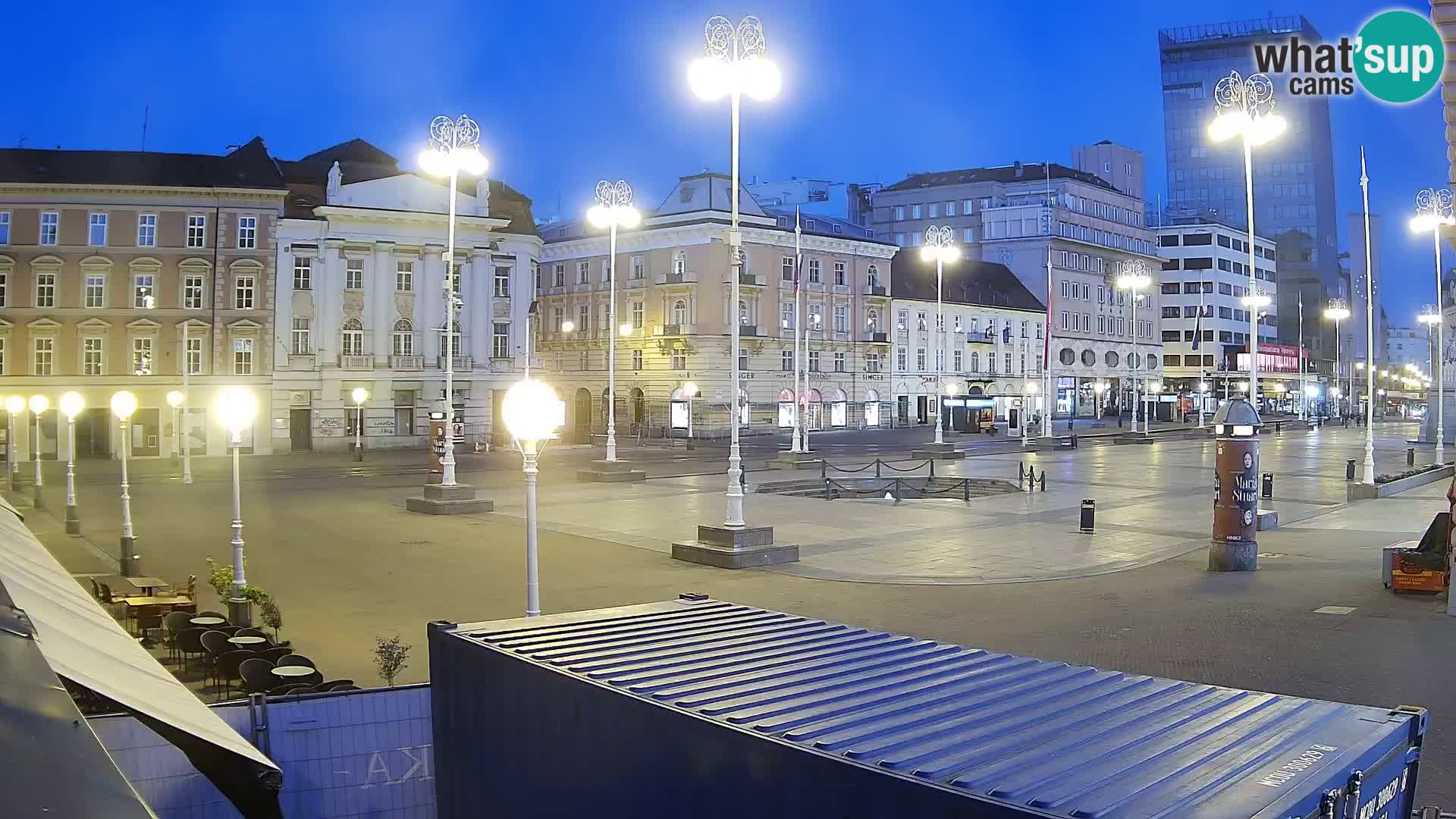 Zagreb Live Webcam Platz Bana Jelačić